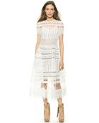 Zimmermann Riot Eyelet Bell Dress - Lyst
