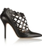 Oscar de la Renta Fernanda Cutout Leather Pumps - Lyst