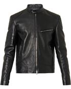 Gucci Leather And Wool Jacket - Lyst