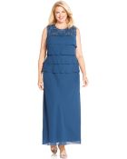 Alex Evenings Plus Size Lace Tiered Dress And Jacket - Lyst