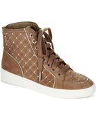 MICHAEL Michael Kors Keaton Studded High Top Sneakers - Lyst