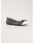 Tory Burch Carlyle Ballerina - Lyst