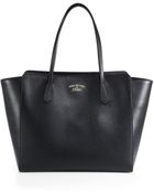 Gucci Swing Large Leather Tote - Lyst