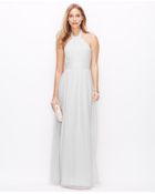 Ann Taylor Petite Silk Georgette Halter Gown - Lyst
