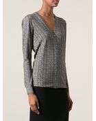 Dolce & Gabbana Chevron Cardigan - Lyst