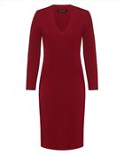 Jaeger Merino V-Neck Dress - Lyst