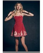 Free People Womens Very Merry Dress - Lyst