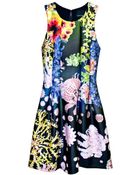 Cynthia Rowley Bonded Seamed Waist Dress - Lyst