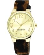 Nine West Women'S Cheetah Print Strap Watch 39Mm Nw/1652Chle - Lyst