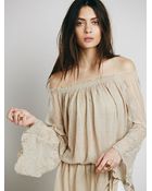 Free People Fp X Queen Anne Blouse - Lyst