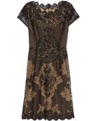 Oscar de la Renta Beaded Lace Dress - Lyst