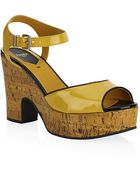 Fendi Cecilia Platform Sandals - Lyst