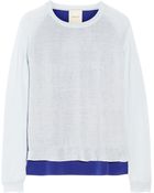 Mason by Michelle Mason Silk Paneled Cashmere Sweater - Lyst