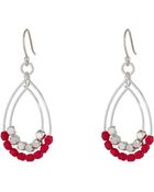 Vera Bradley Beaded Teardrop Earrings - Lyst