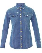 Balmain Denim Shirt - Lyst
