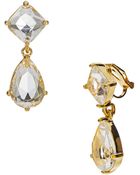 Lauren by Ralph Lauren Rhinestone Drop Earrings - Lyst