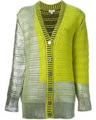 Kenzo Metallic Block Cardigan - Lyst