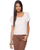 Forever 21 Angular Burnout Top - Lyst