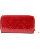 Louis Vuitton Red Vernis Zippy Wallet - Lyst