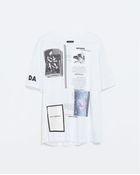 Zara Oversize T-Shirt - Lyst