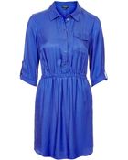 Topshop Utility Shirt Dress - Lyst