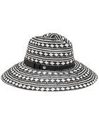 Vince Camuto Pattern Weave Floppy Hat - Lyst