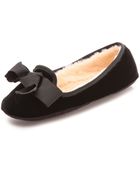 Kate Spade Sabine Velvet Slippers - Black - Lyst