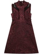 Erdem Ettie Lurex Ruffle Dress - Lyst