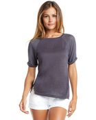 Tart Collections Juno Top In Gray - Lyst