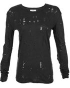 IRO Distressed Long Sleeve Marvina Shirt - Lyst