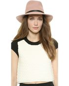 Rag & Bone Floppy Brim Fedora - Dusty Rose - Lyst