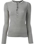 Ralph Lauren Blue Label Striped Top - Lyst