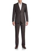 Saks Fifth Avenue Black Label Slim-Fit Plaid Wool Suit - Lyst
