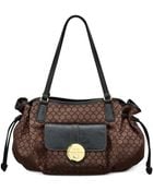 Nine West Mini 9s Sateen Satchel - Lyst