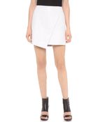 Helmut Lang Bonded Leather Miniskirt - Lyst