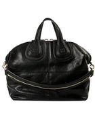 Givenchy Black Leather Medium 'Nightingale' Tote Bag - Lyst