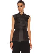 Rick Owens Brion Leatherblend Jacket - Lyst
