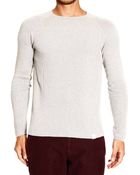 Emporio Armani Girocollo Seta+Cachemire Punto Spostato - Lyst