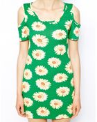 Ax Paris Cold Shoulder Daisy Dress - Lyst