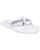 Armani Jeans Logo Sandals - Lyst