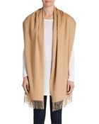 Saks Fifth Avenue Black Label Cashmere Wrap Scarf - Lyst