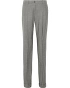 Michael Kors Stretch-Wool Straight-Leg Pants - Lyst