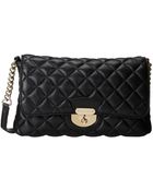 Calvin Klein Quilted Lamb Leather Shoulder Bag - Lyst