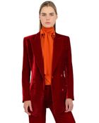 Emilio Pucci Viscose & Silk Blend Velvet Jacket - Lyst