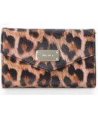 Nine West Tan & Black Animal Print Gift Gab Crossbody - Lyst