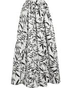 Alice + Olivia Abella Pleated Satin Maxi Skirt - Lyst