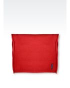Armani Jeans Wool Blend Scarf with Rhinestone Logo - Lyst