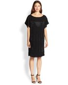 L'Agence Silk Nailhead Tunic Dress - Lyst