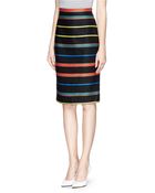 Givenchy Basket Weave Stripe Pencil Skirt - Lyst