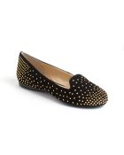 Enzo Angiolini Omanie Embellished Suede Loafers - Lyst